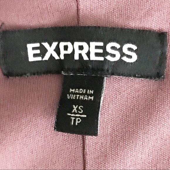 Express Dolman Sleeve Tie Waist Mauve Dress - Picture 3 of 9